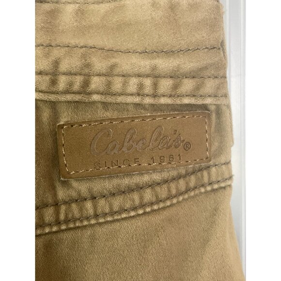 Cabela's Mens Cargo Outdoor Pants Size 36X30 Beige Pockets Cotton Casual Street - Picture 5 of 6